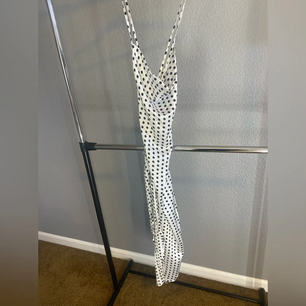 Midi polka dot dress - Picture 3 of 7